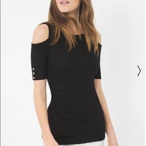 WHBM Cold Shoulder Tee
